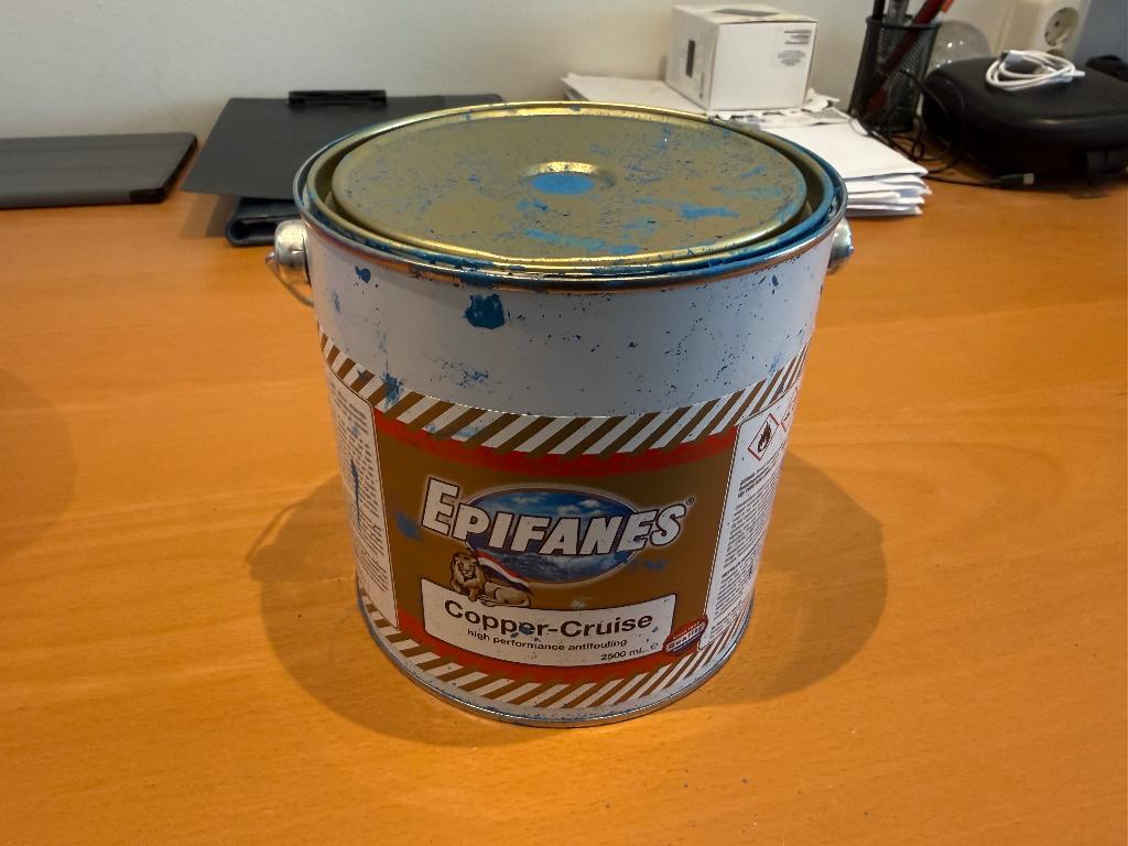 Epifanes copper-cruise antifouling Lichtblauw - ca 0,9L, Watersport en Boten, Ophalen, Gebruikt, Verven