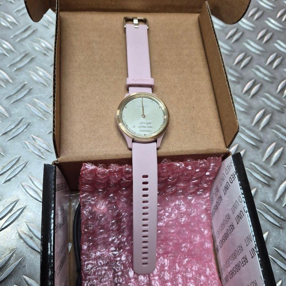 Garmin Vivomove 3S -Hybride Smartwatch - Refurbished, Ophalen of Verzenden, Zo goed als nieuw, X, Roze