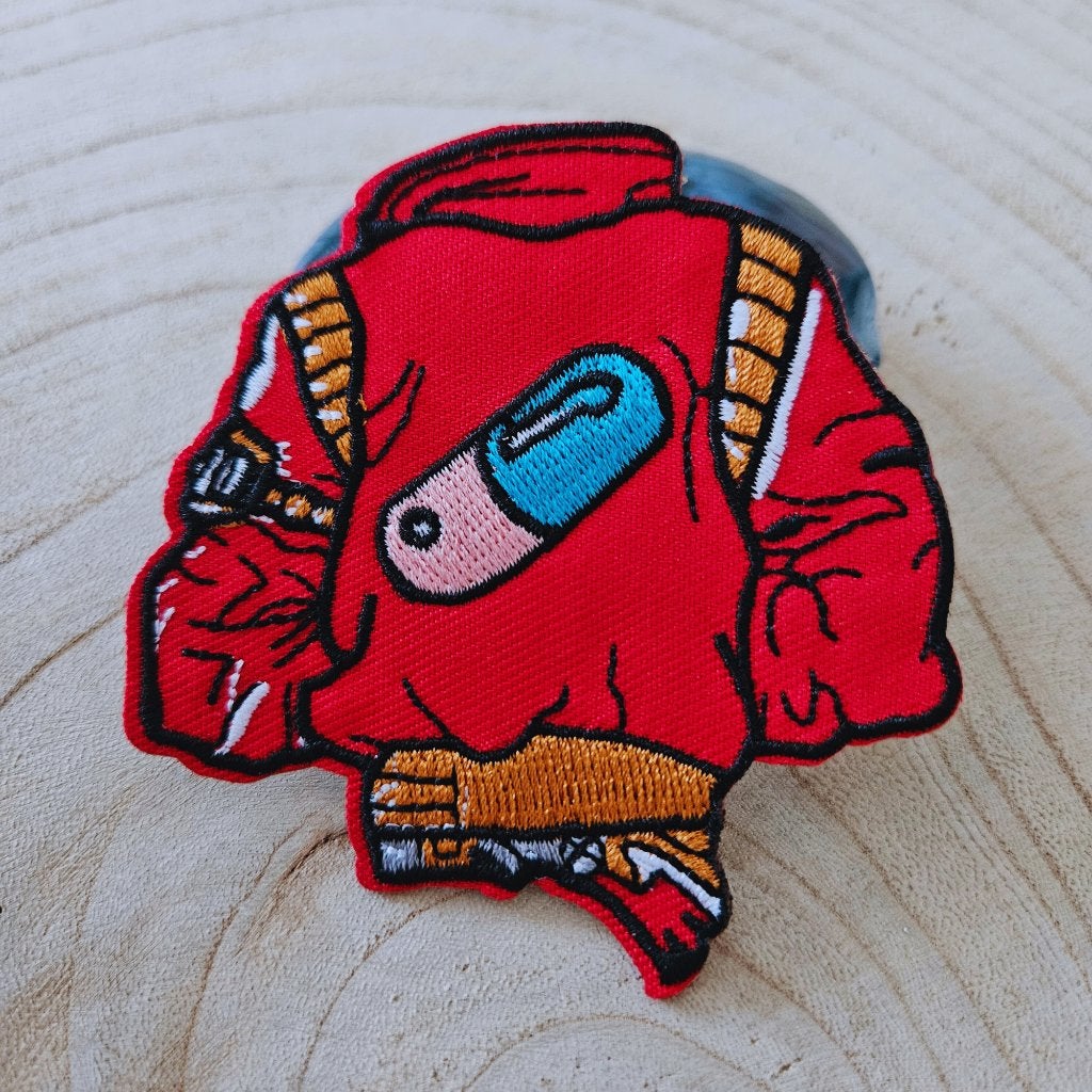 Strijk embleem applicatie Patch Jasje met pil