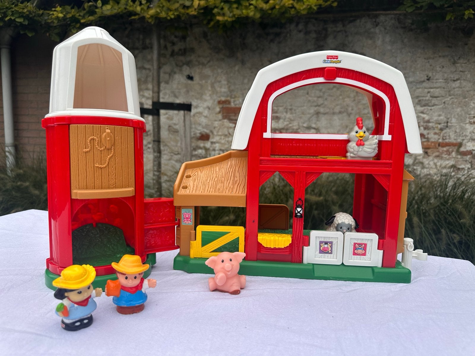 Fisher-Price Little People Speelset: Boerderij, Vliegtuig, B, Ophalen, Gebruikt, Overige typen, Met geluid