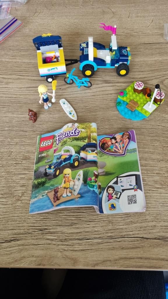 LEGO Friends Stephanie's buggy en aanhanger (41364), Lego, Friends, Ophalen of Verzenden, Complete set