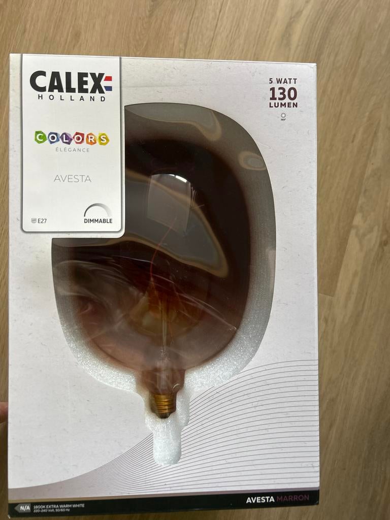 Calex Colors Avesta Marron lamp, dimbaar 5 watt, Ophalen, Zo goed als nieuw