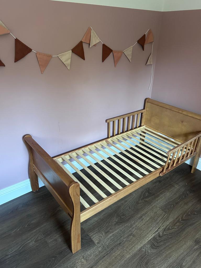 Woodies Noble Vintage Peuterbed, Kinderen en Baby's, 70 tot 85 cm, Ophalen of Verzenden, Zo goed als nieuw, Lattenbodem