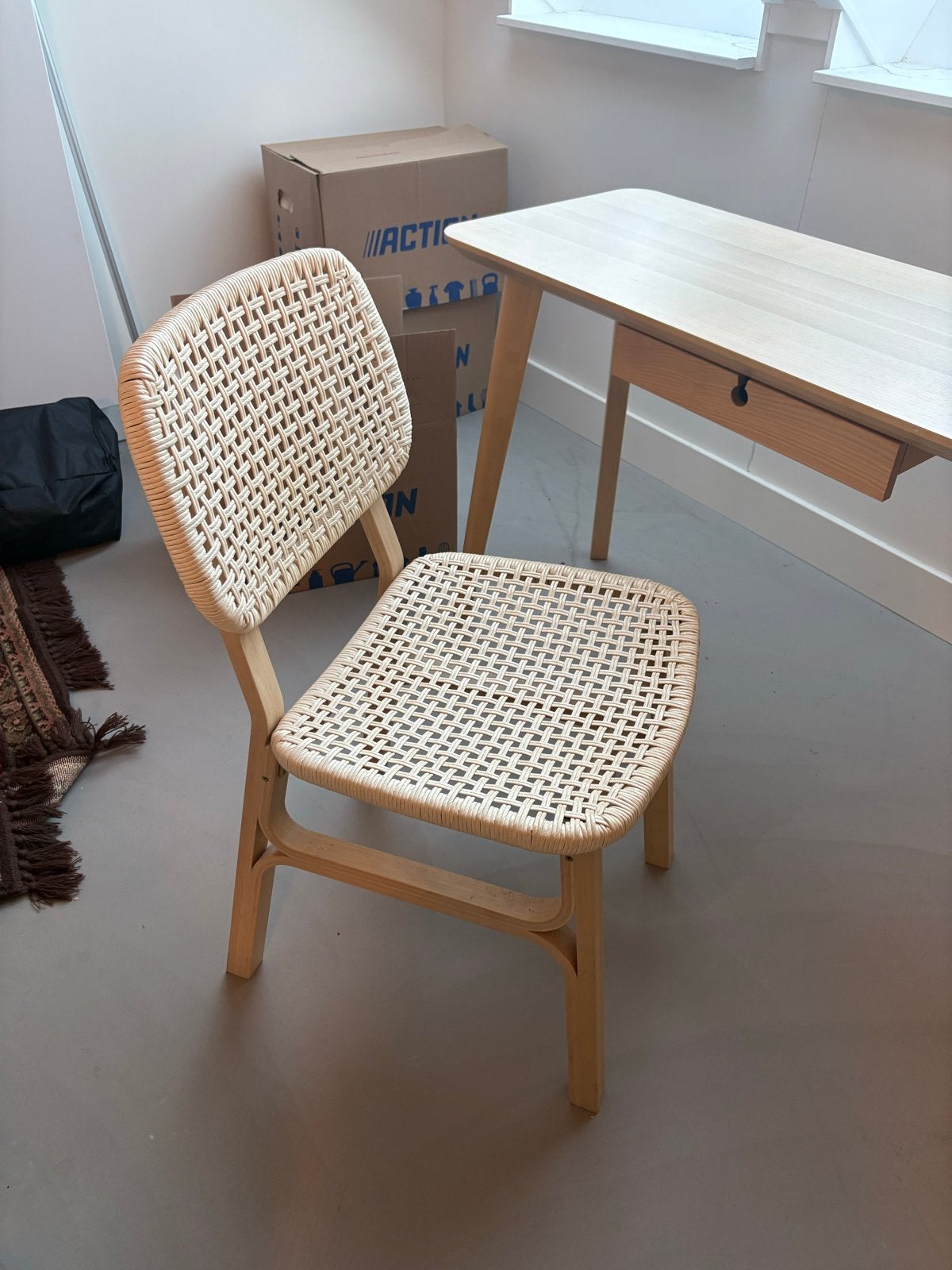 IKEA Voxlöv stoel - Rotan en licht hout, Ophalen, Overige kleuren, Zo goed als nieuw, Eén