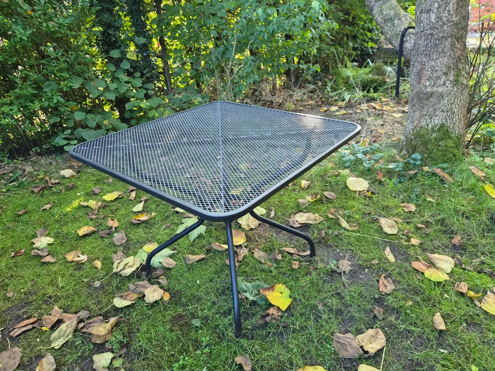Stalen tuintafel - Vierkant, zwart metaal, Tuin en Terras, Ophalen, Rechthoekig, Metaal