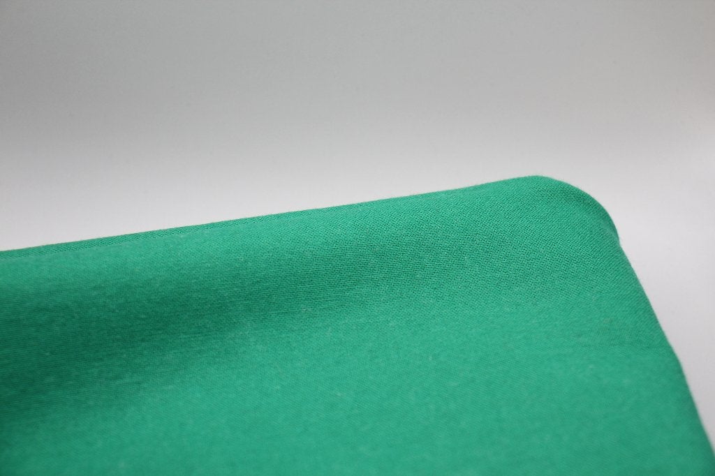 Coupon 100% katoen stof - Uni groen #4188, Nieuw, Ophalen of Verzenden, 30 tot 120 cm, Katoen