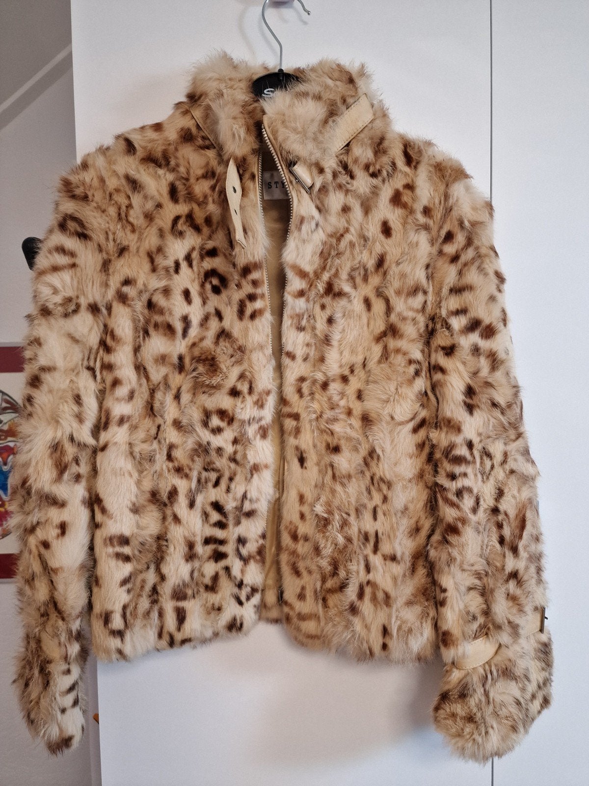 Styria bontjas met luipaardprint, Maat 38/40 (M), Beige, Ophalen of Verzenden, Zo goed als nieuw
