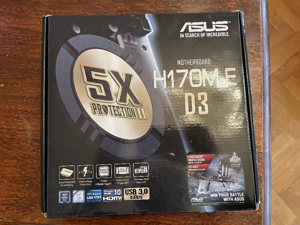 Asus motherboard, Ophalen of Verzenden, Zo goed als nieuw