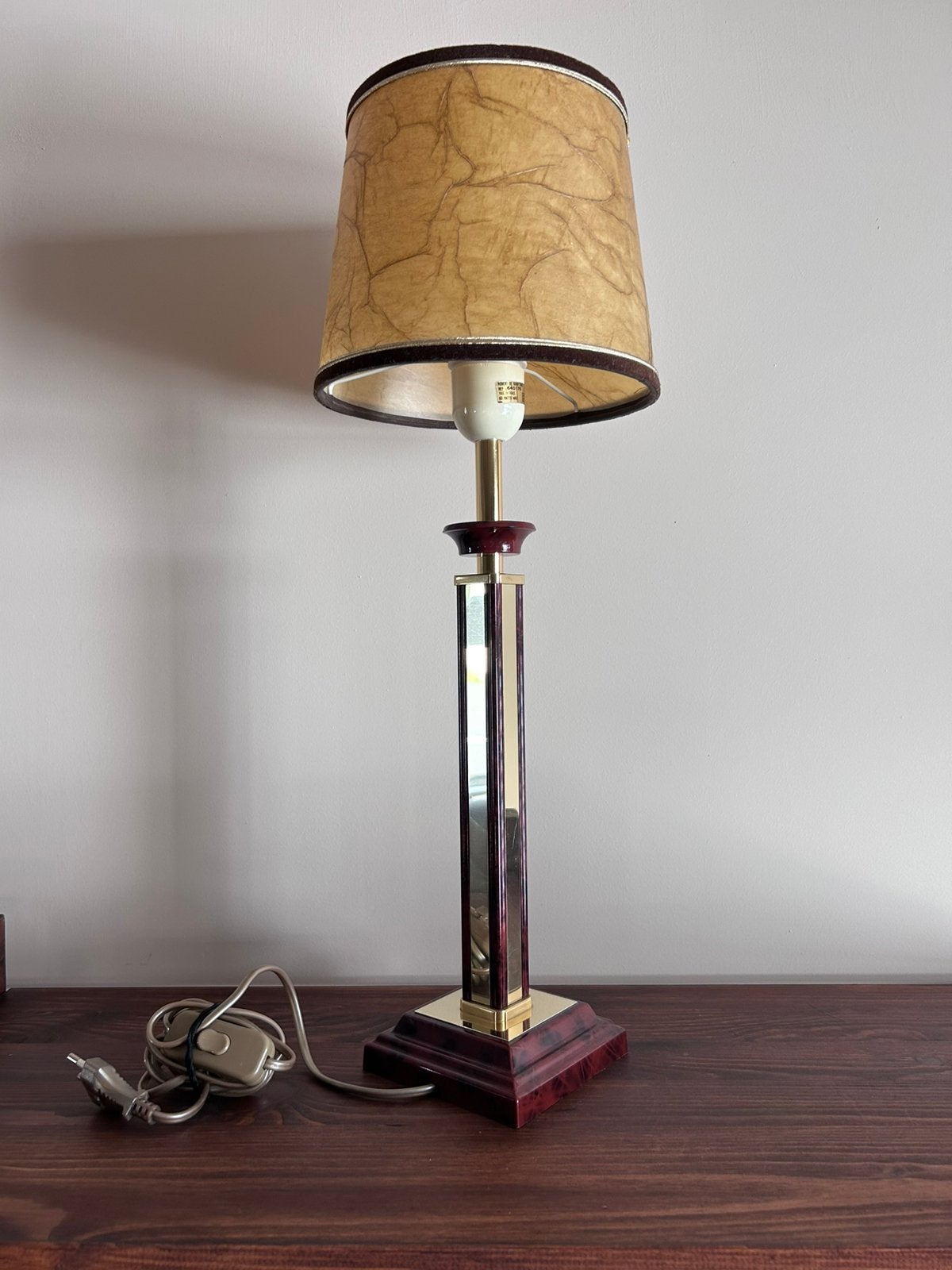 Vintage Robert de Schuytener tafellamp, Huis en Inrichting, 50 cm, Gebruikt, Overige merken, Vintage