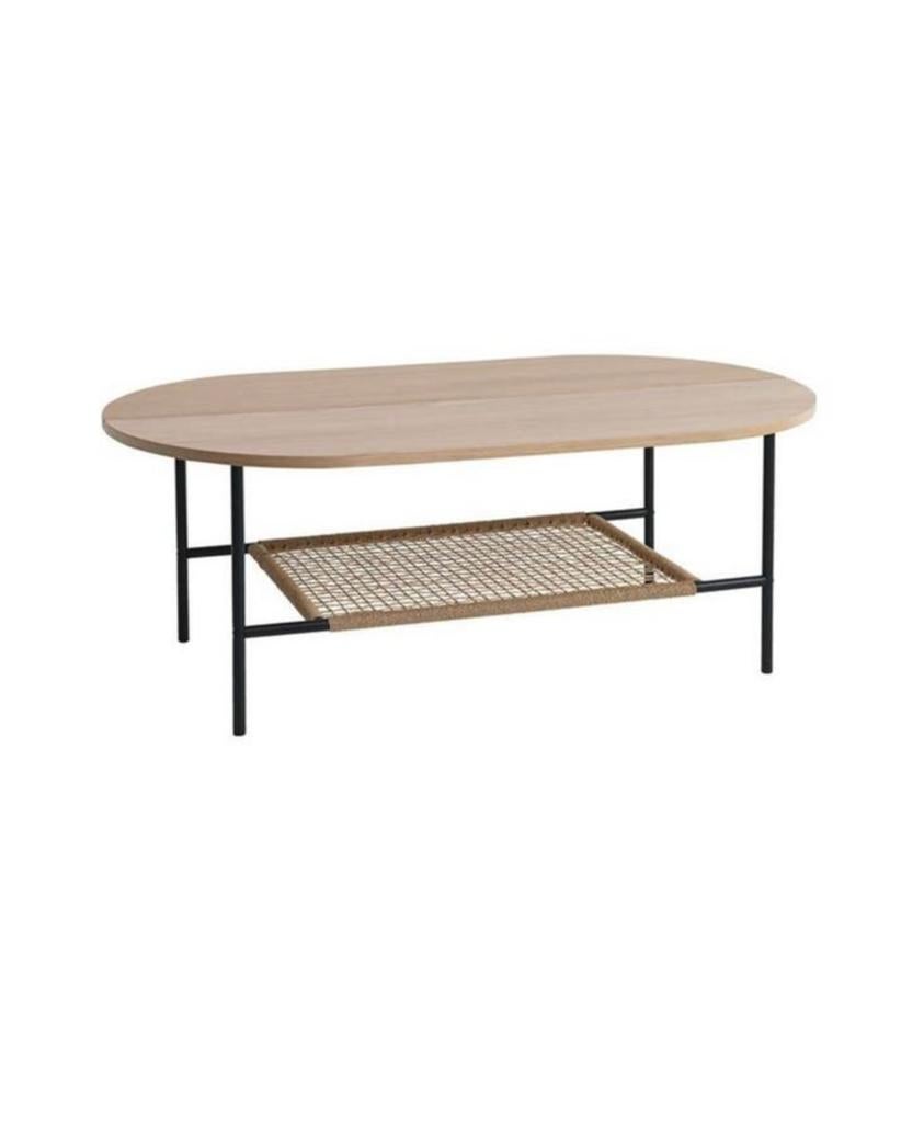 Salon tafel ovaal jysk, Gebruikt, 50 tot 100 cm, Ophalen of Verzenden, Metaal