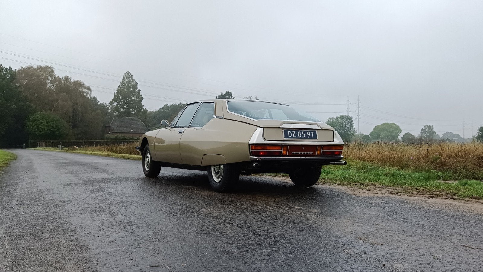 Citroën SM 2.7 1971, Voorwielaandrijving, Stof, Beige, Metallic lak