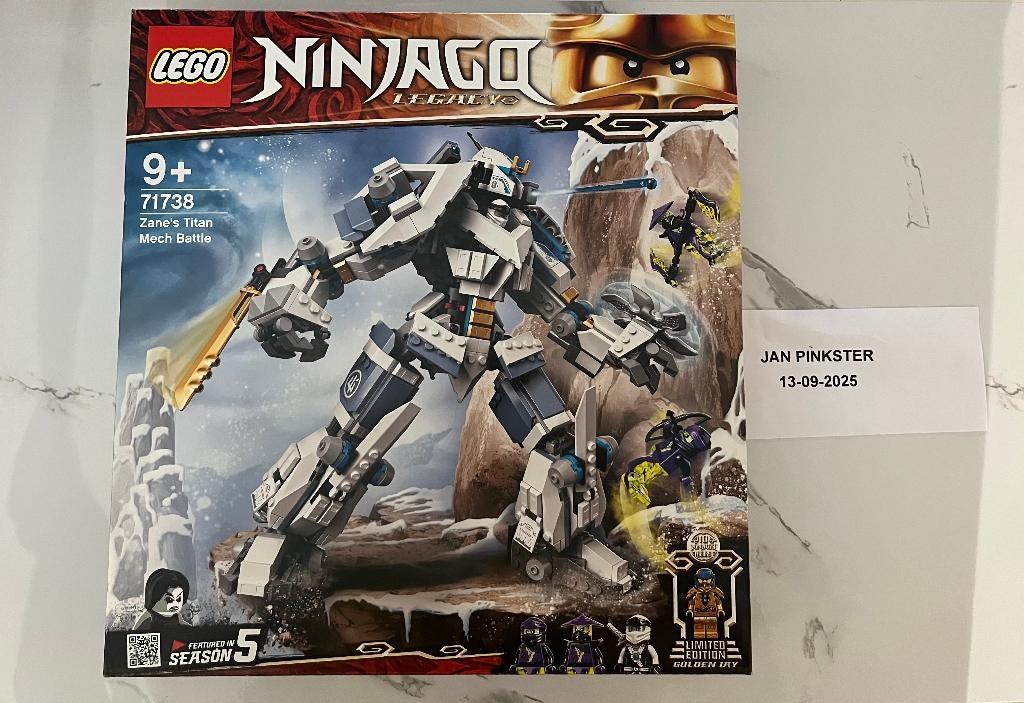 Lego 71738 Zane’s Titan Mech Battle  – Nieuw & Sealed, Kinderen en Baby's, Speelgoed | Duplo en Lego, Lego, Nieuw, Ophalen of Verzenden