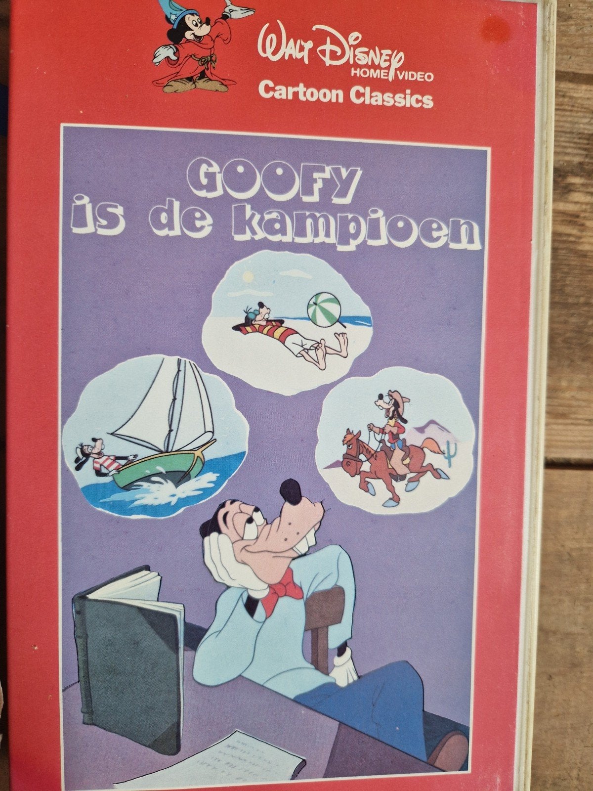 ex rental goofy is de kampioen vhs video videoband tape, Cd's en Dvd's, VHS | Film, Gebruikt, Alle leeftijden, Ophalen of Verzenden