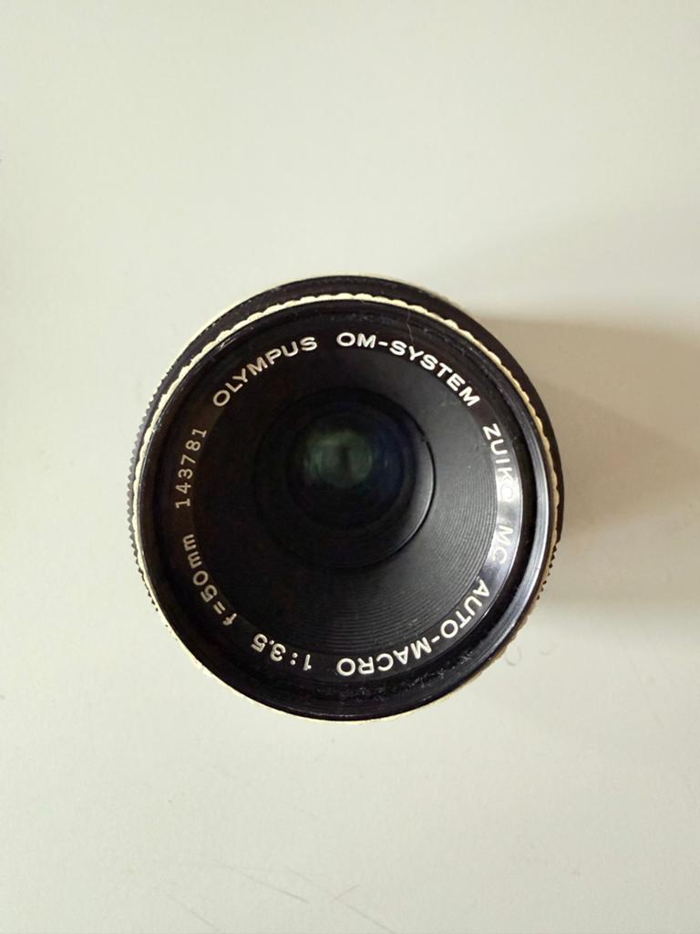 Olympus OM-System Zuiko MC Auto-Macro 50mm f/3.5 lens, .., Gebruikt, ., Ophalen of Verzenden