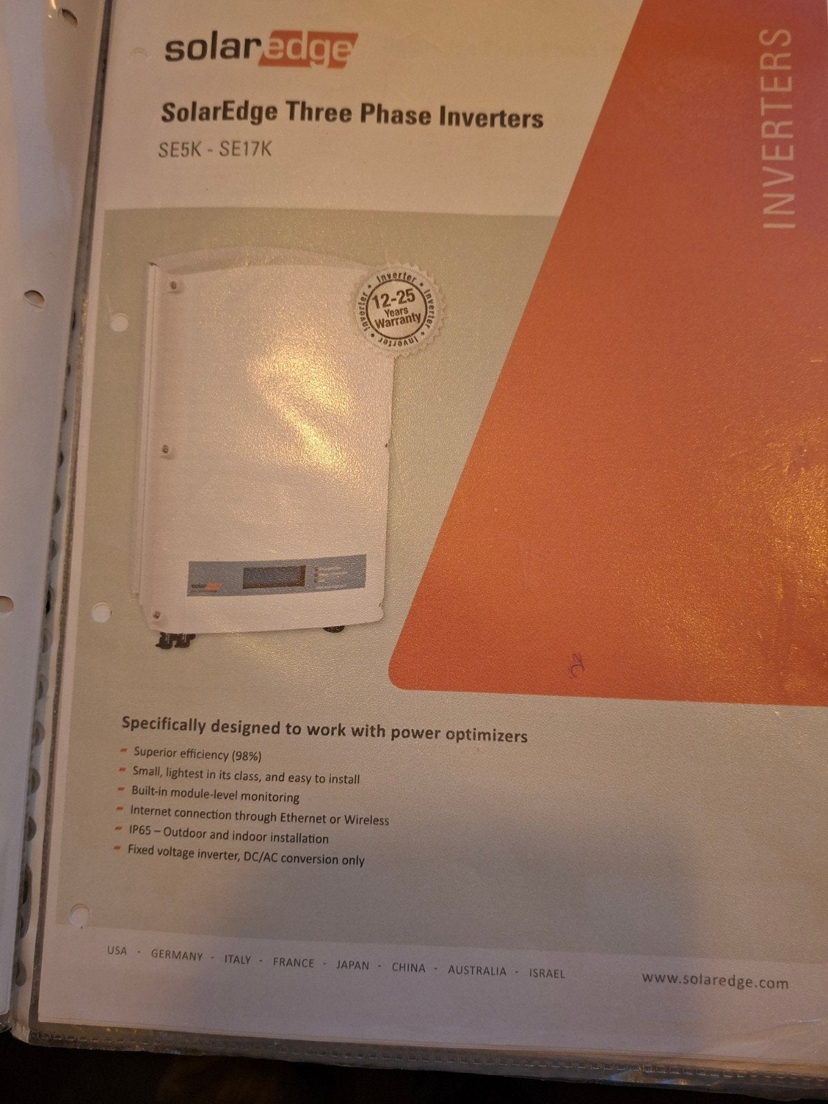 Solaredge omvormer te koop., Ophalen of Verzenden, Gebruikt, Overige typen
