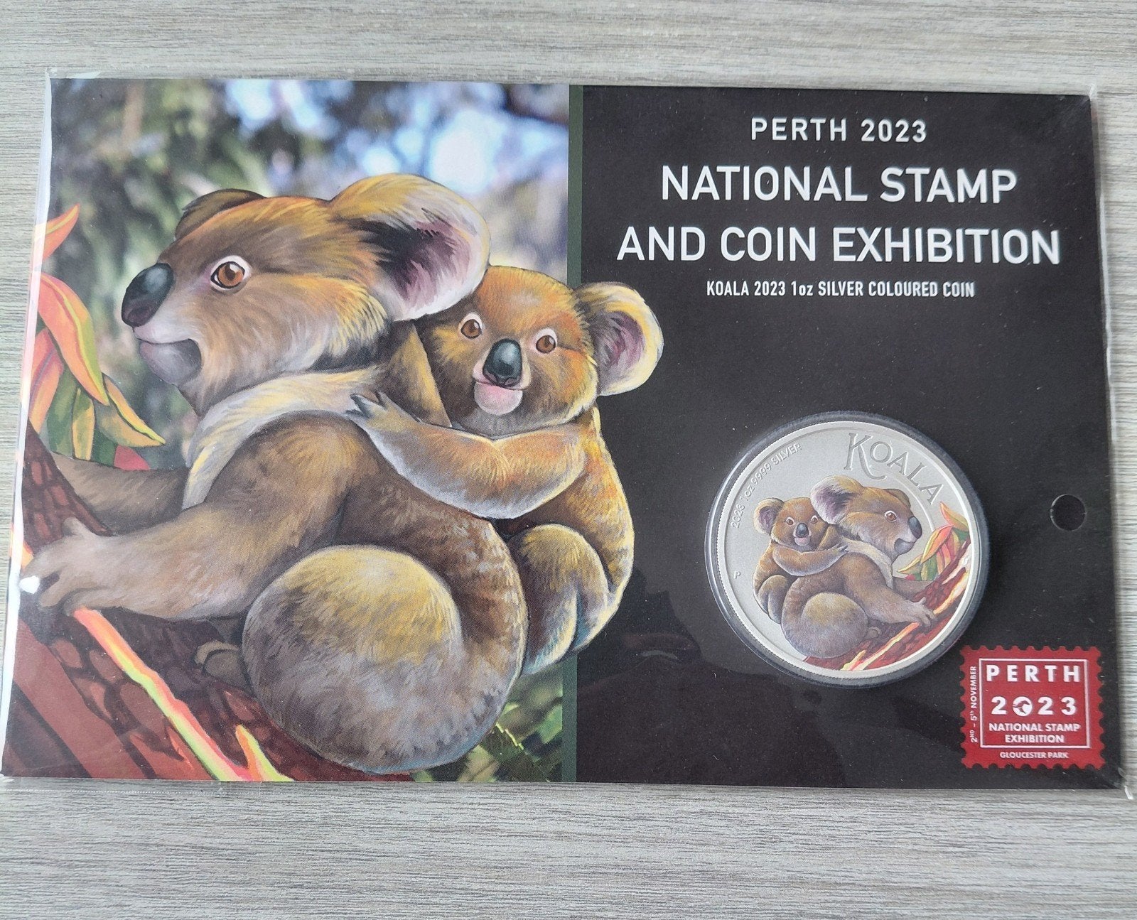 Perth Mint 2023 Koala 1oz Zilveren Kleurenmunt, Postzegels en Munten, Ophalen of Verzenden, Zilver