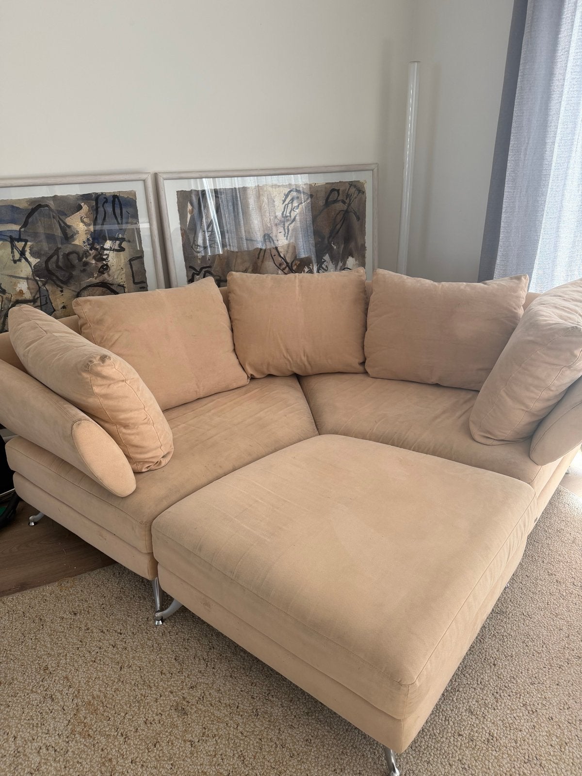 Rolf Benz Hoekbank Model 322 - Comfort en Stijl, Huis en Inrichting, Ophalen, Gebruikt, 100 tot 125 cm, Hoekbank