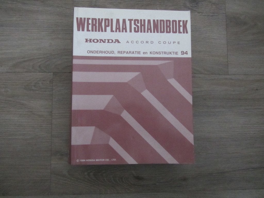 Honda Accord Coupe Werkplaatshandboek, Honda, Ophalen of Verzenden, Zo goed als nieuw, Honda