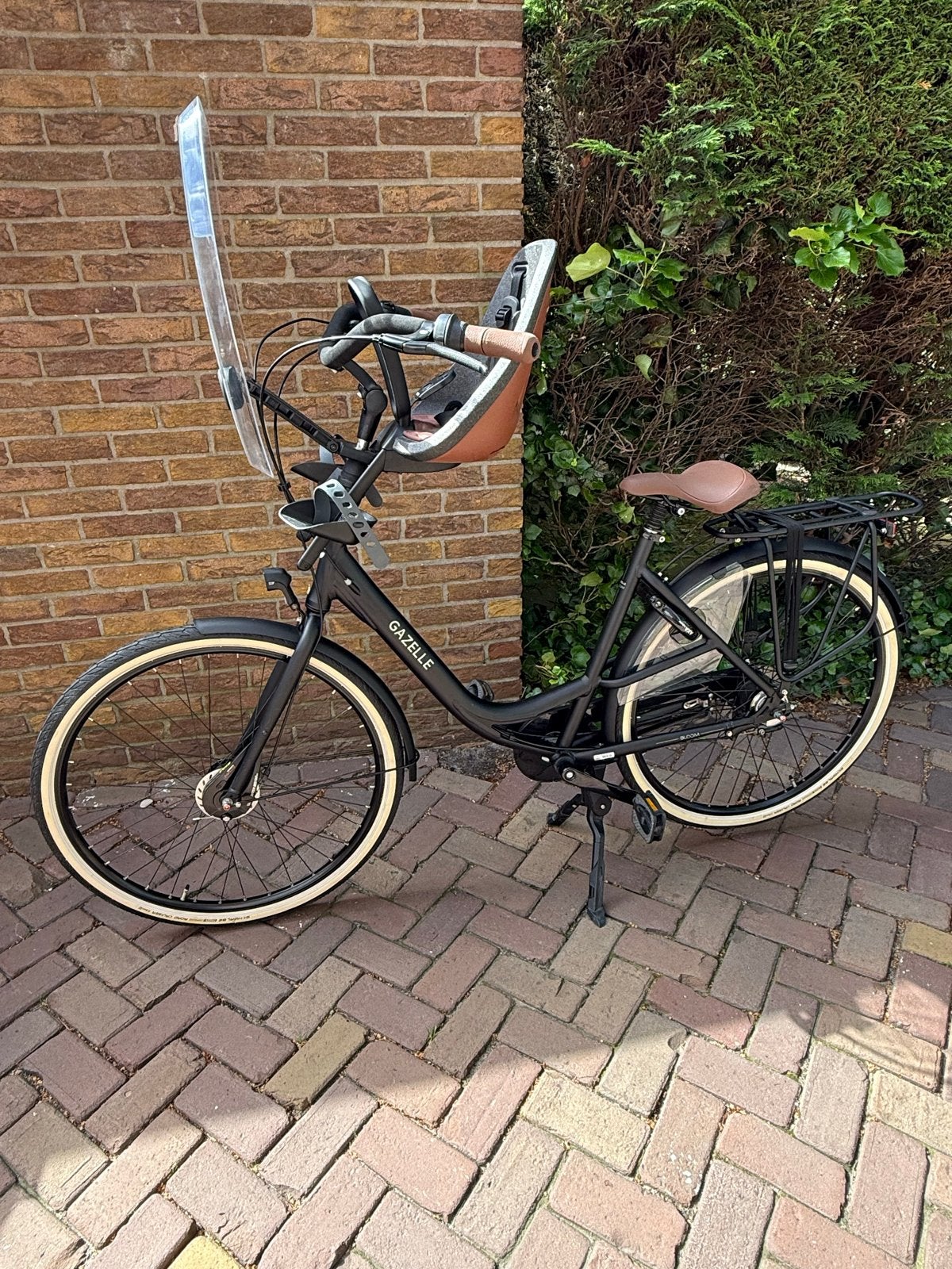 Gazelle Bloom moederfiets met Yepp kinderzitje l53, Ophalen, (Extra) lage instap, Zo goed als nieuw, 50 tot 53 cm