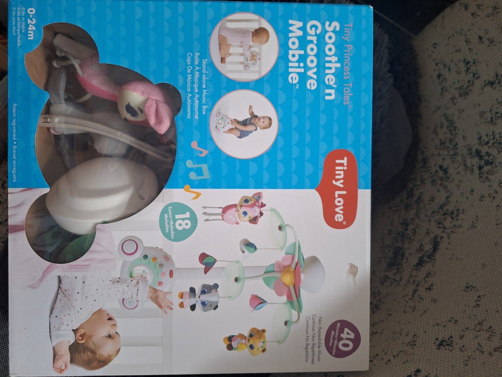 Tiny Love Soothe 'n Groove Mobiel - 0-24m, Ophalen of Verzenden, Zo goed als nieuw, Mobiel, Met geluid