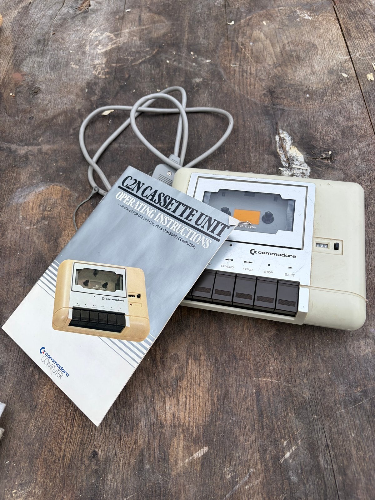 Commodore Datasette C2N Model 1530 met doos en handleiding, Computers en Software, Vintage Computers, Ophalen of Verzenden