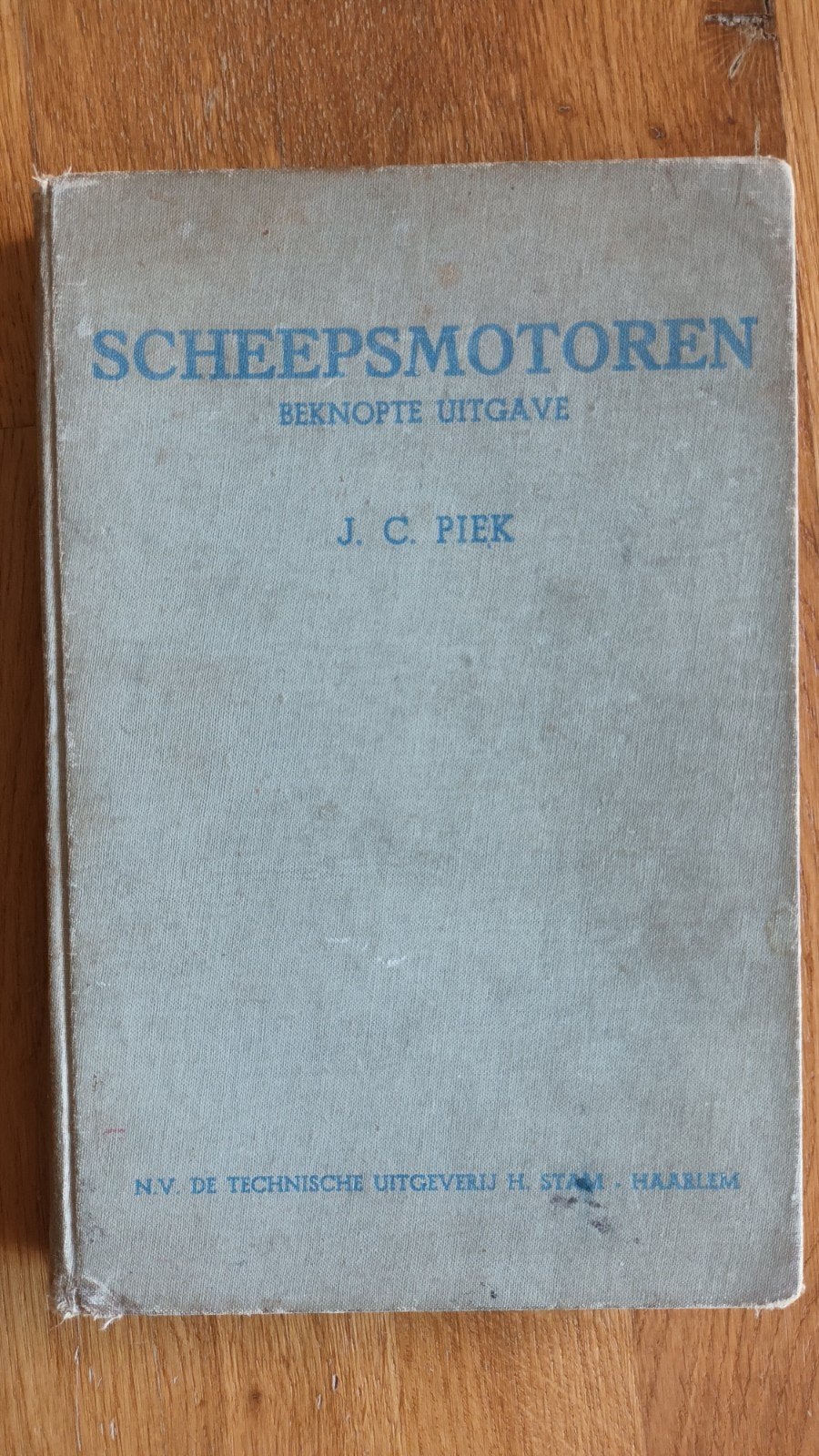 Scheepsmotoren beknopte uitgave J.C. Piek, Ophalen, Gelezen, J C. Piek