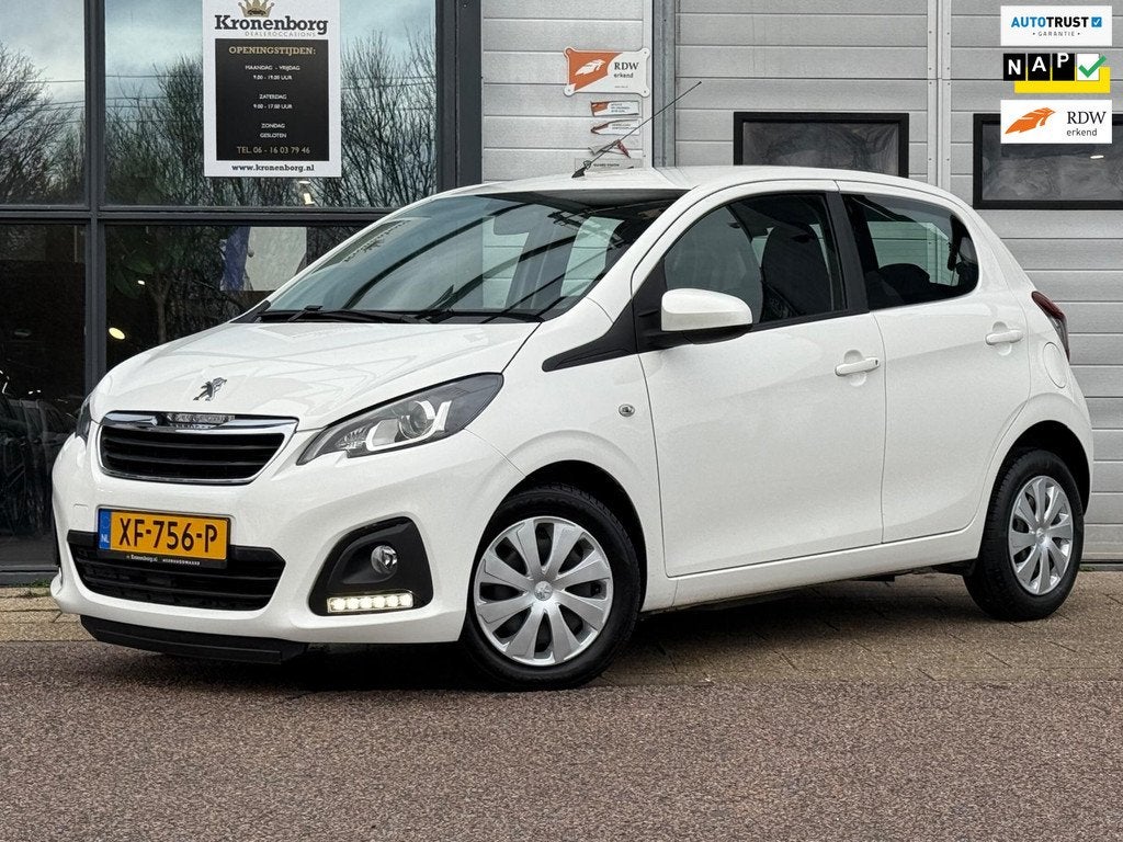 Peugeot 108 1.0 e-VTi Active, CARPLAY, NAP, APK, AIRCO, Voorwielaandrijving, Gebruikt, 4 stoelen, Wit