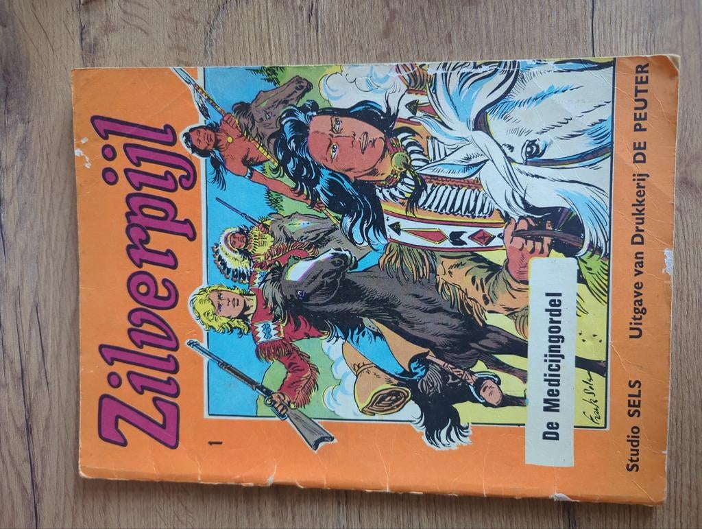 Zilverpijl - De Medicijngordel - Studio Sels, Eén stripboek, Ophalen of Verzenden, Gelezen, Frank Sels