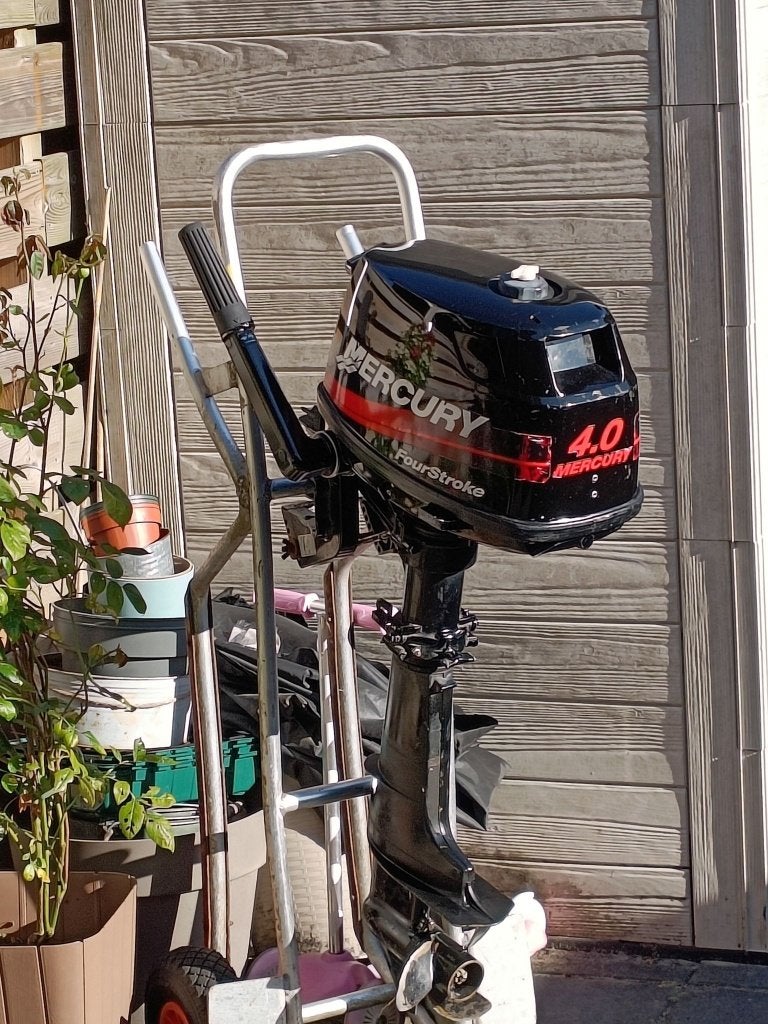 Mercury 5pk 4 takt, 5 tot 10 pk, Viertaktmotor, Ophalen of Verzenden, Zo goed als nieuw