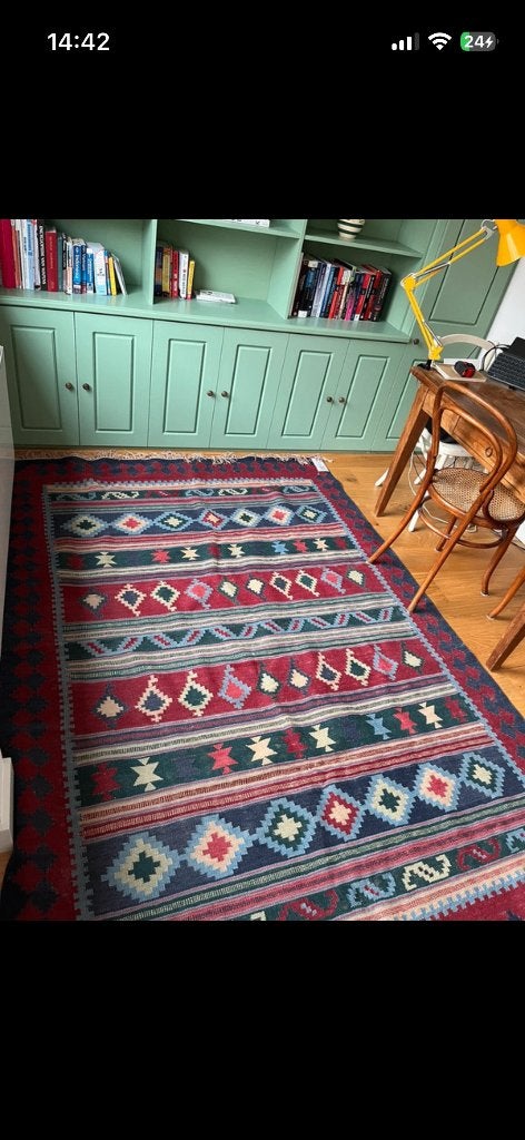 Kelim (incl certificaat Perzisch tapijt) 250x180 cm, Huis en Inrichting, Stoffering | Tapijten en Kleden, Ophalen, Gebruikt, Rechthoekig
