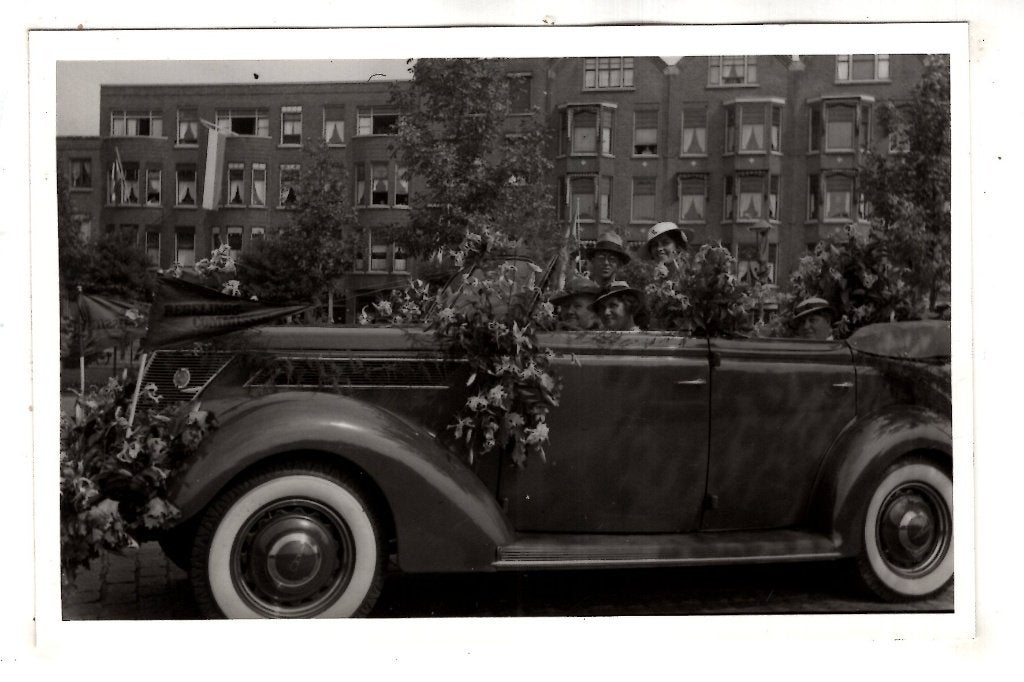 Rotterdam   met automobiel fotokaart, Verzenden, 1920 tot 1940, Ongelopen, Zuid-Holland