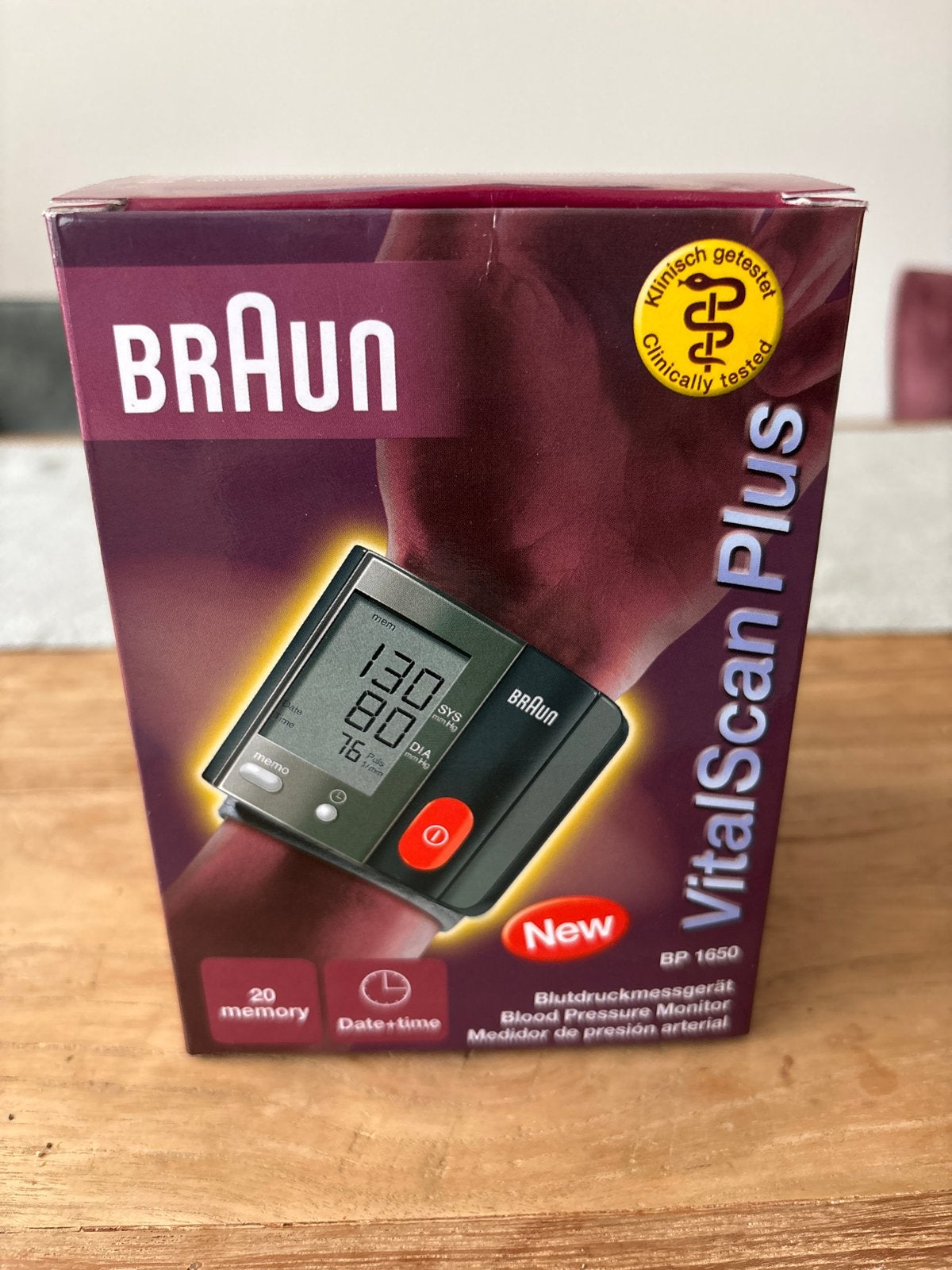 Braun VitalScan Plus BP 1650 Bloeddrukmeter Pols, Ophalen of Verzenden, Nieuw, Overige typen
