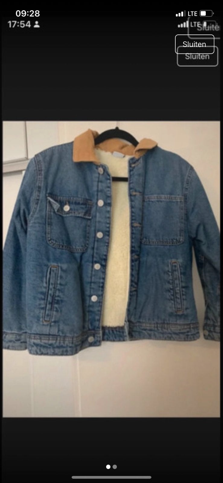 Zara spijkerjasje maat 146 met teddy voering, Kinderen en Baby's, Kinderkleding | Maat 146, Ophalen of Verzenden