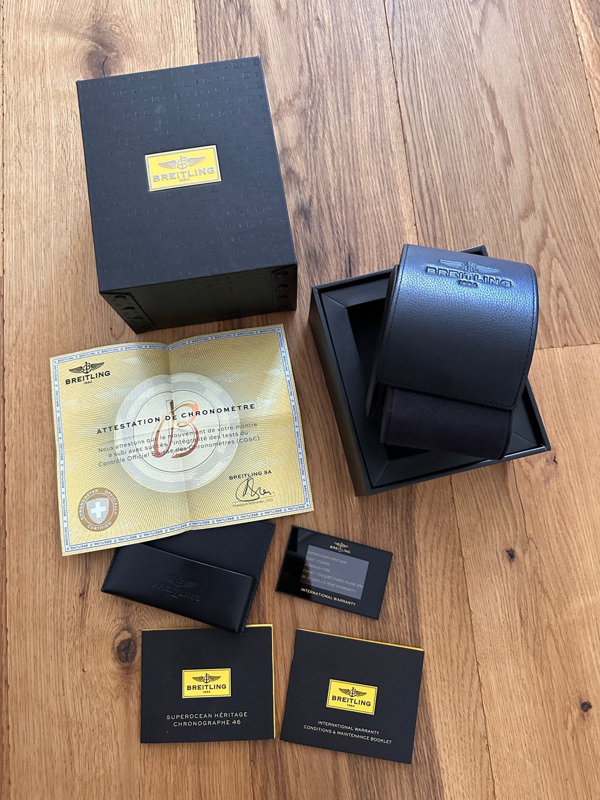 Breitling Superocean Heritage Chronograph 46 Set no watch, Sieraden, Tassen en Uiterlijk, Overige merken, Gebruikt, Polshorloge