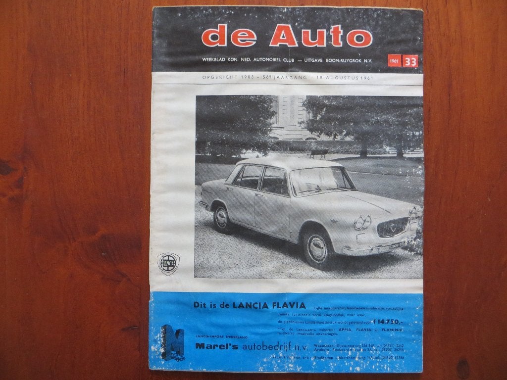 De Auto 33 1961 KNAC Jeugdrit, nieuws over Rootes, BMC, MB, Ophalen of Verzenden, Mercedes