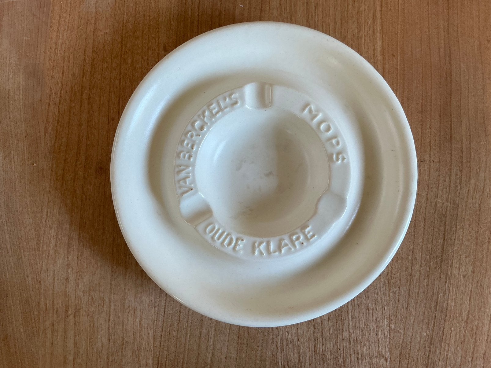 Van Berckel’s Mops oude klare - asbak - Plateelbakkerij ZH, Ophalen of Verzenden, Gebruikt, Asbak