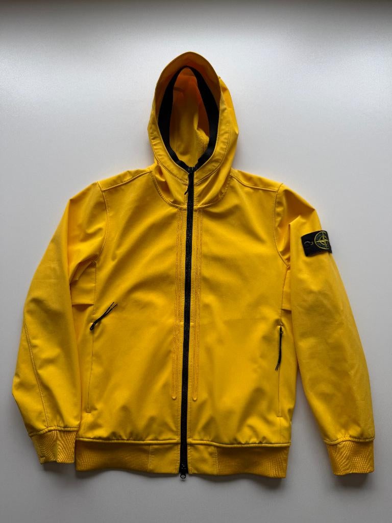 Stone island Soft shell jas geel s, Geel, Ophalen of Verzenden, Maat 46 (S) of kleiner, Stone Island