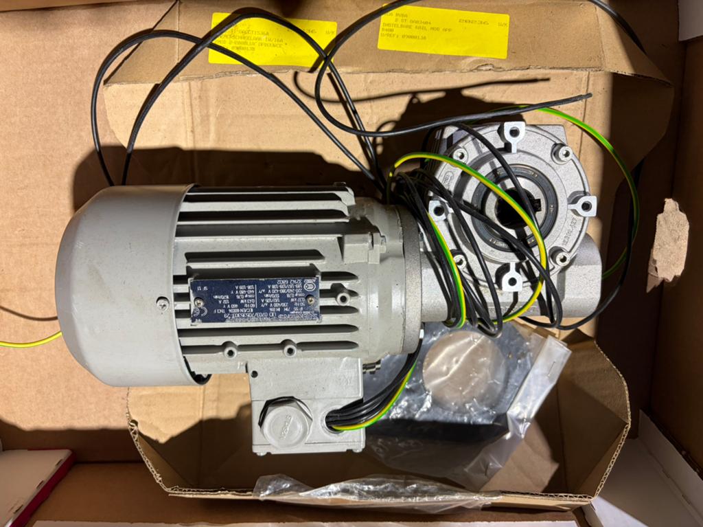 Siemens elektromotor met wormwielkast - 0,37 kW, Ophalen of Verzenden, Gebruikt