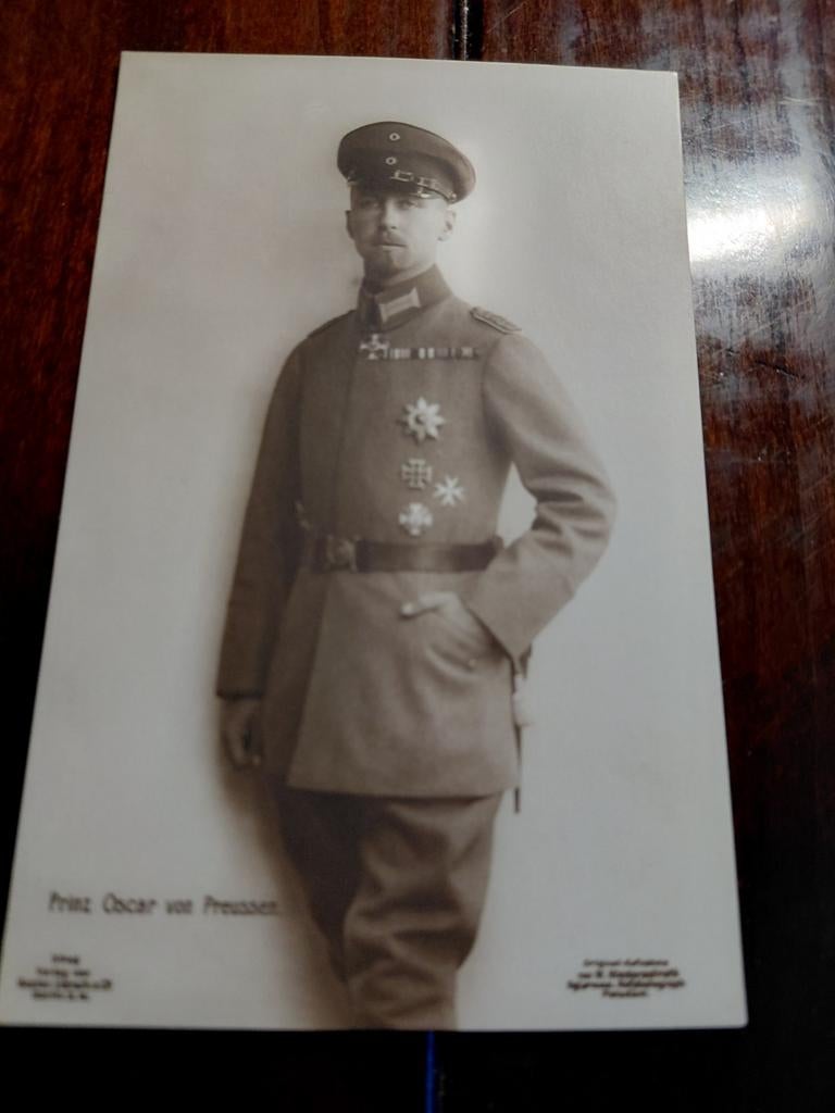 Prinz Oscar von Preussen, Verzamelen, Ophalen of Verzenden, Zo goed als nieuw, Buitenland, Kaart, Foto of Prent