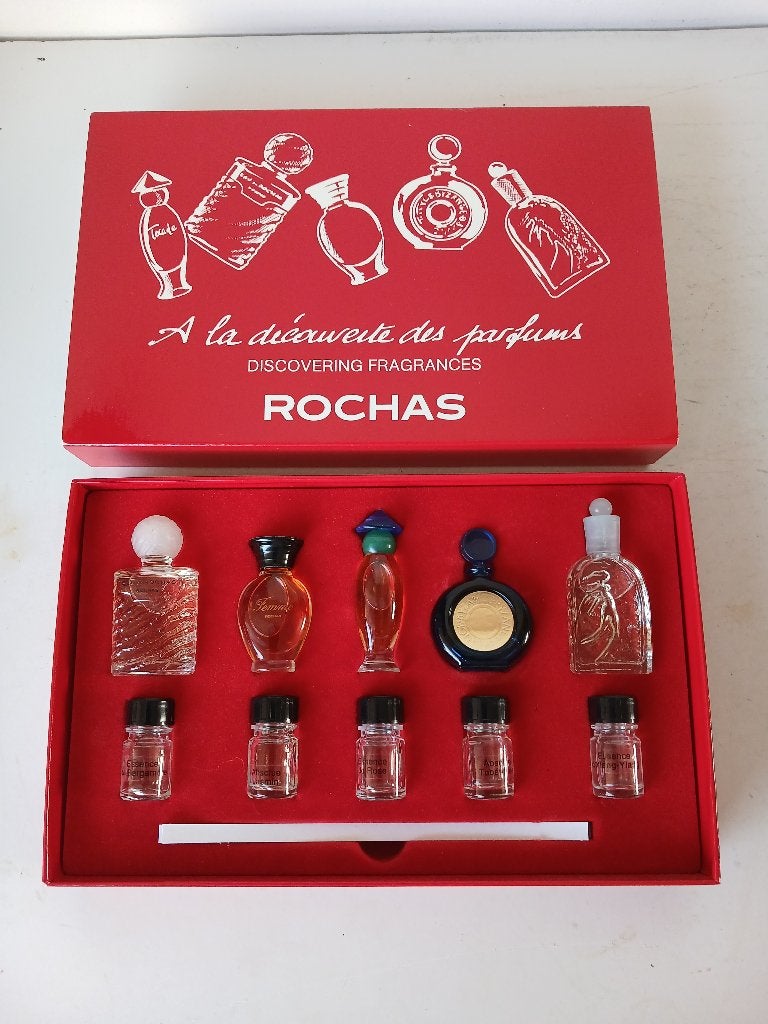 RARITEIT !!! Coffret Rochas " Discovering fragances ", Verzenden, Nieuw, Miniatuur, Gevuld