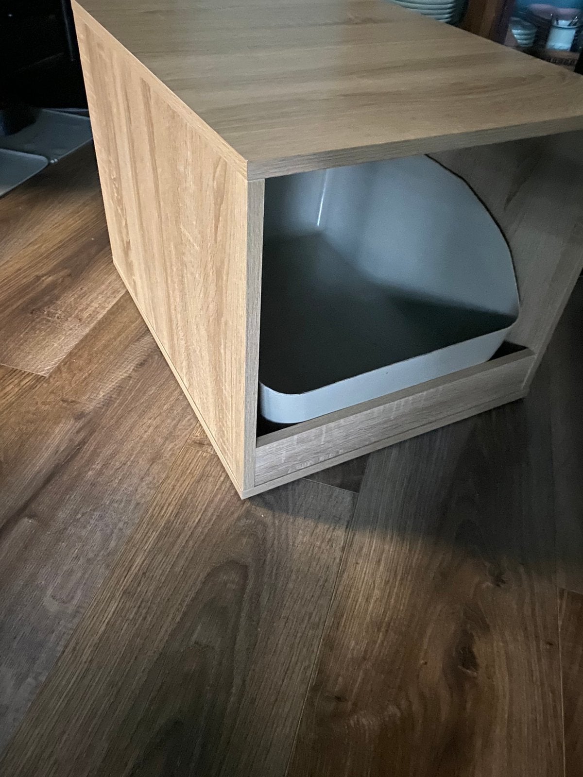 Katenbakkast met bijpassende kattenbak, Ophalen, Zo goed als nieuw