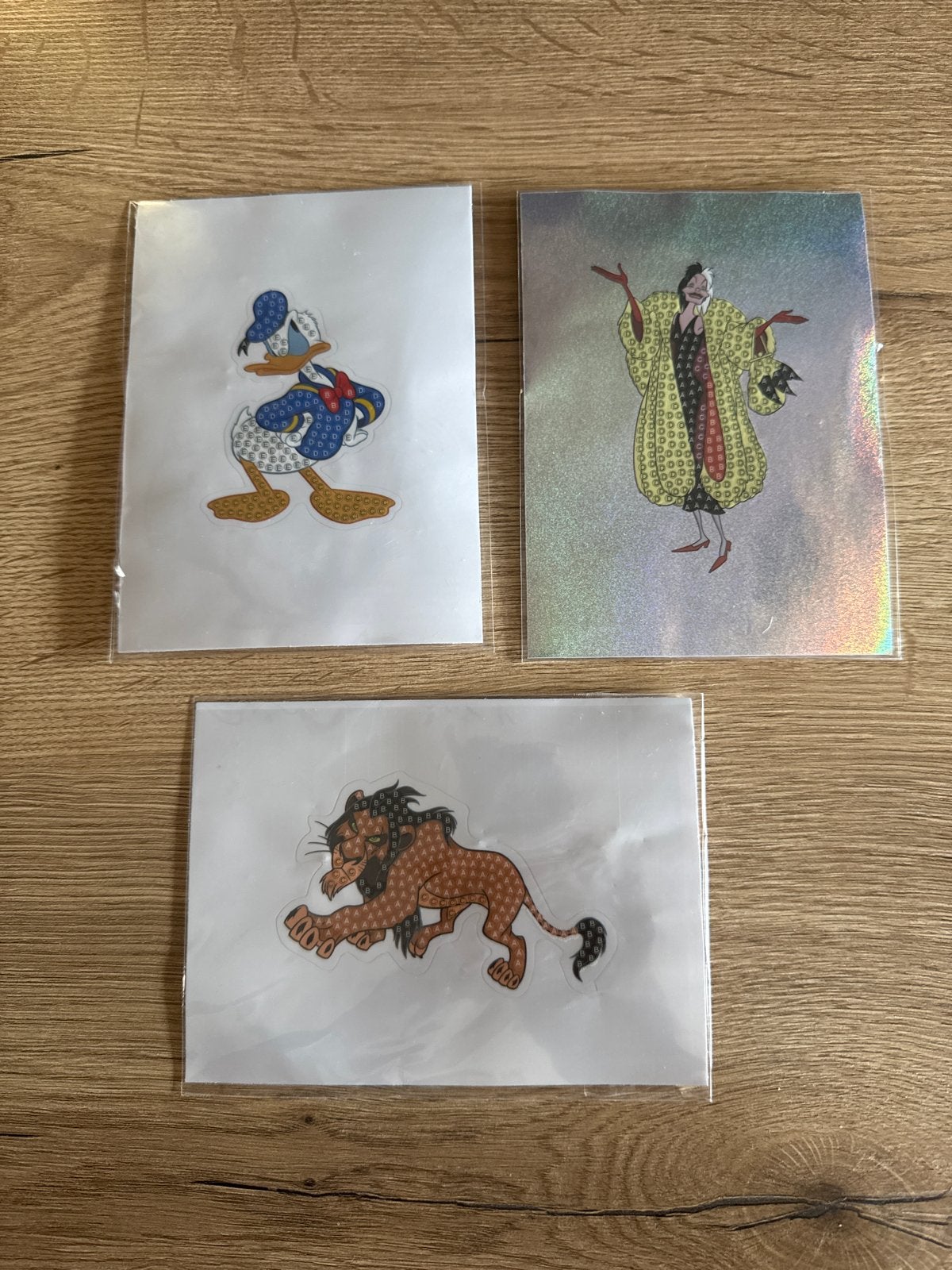 Disney figuren stickers - Donald Duck, Scar, Pinokkio, Ophalen of Verzenden, Overige figuren, Nieuw, Plaatje of Poster