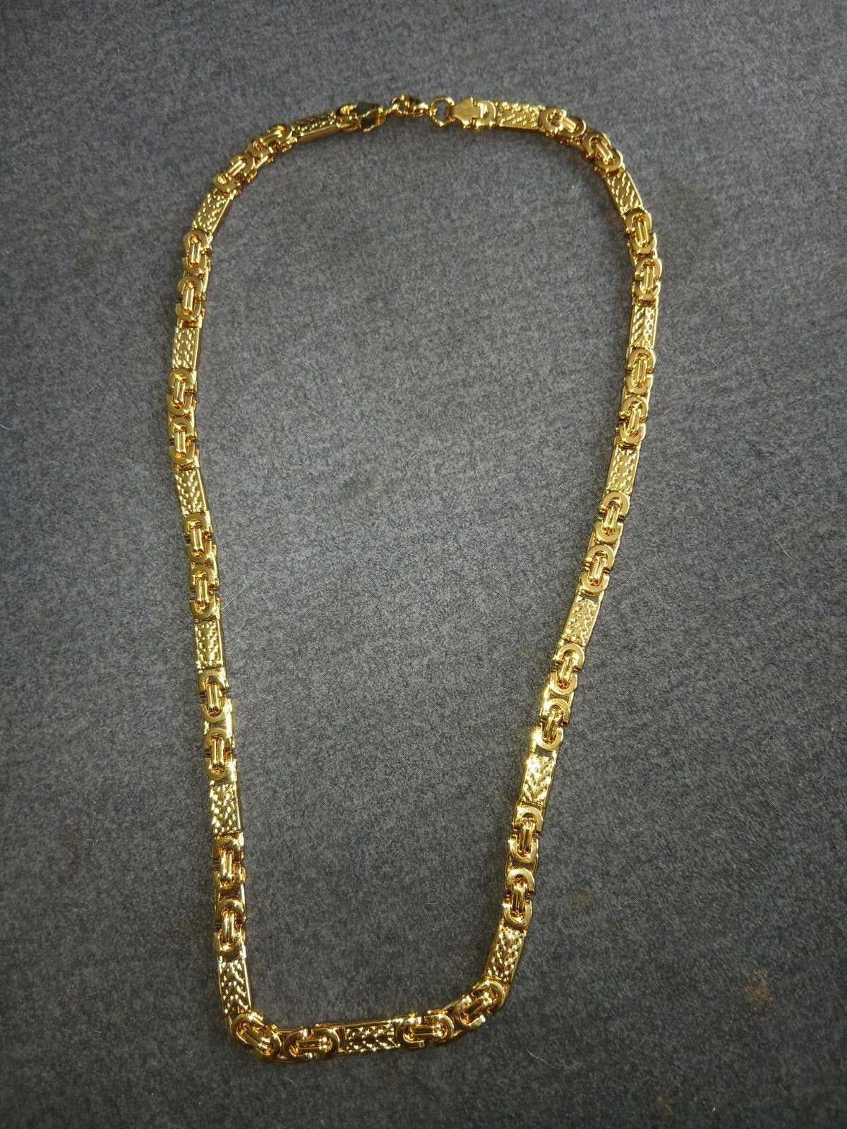 Nieuwe 18K Gold Plated Ketting - 60cm, 8mm - Topkwaliteit, Ophalen of Verzenden, Nieuw, Goud, Overige materialen