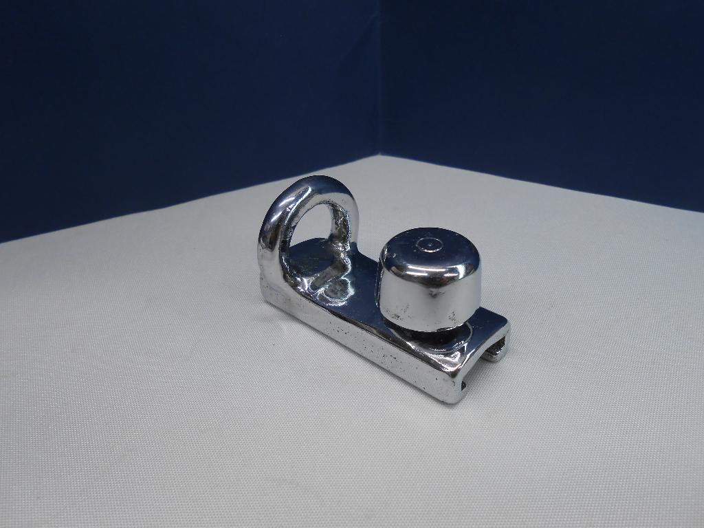 Slede voor Spinakerboomrail, 19 - 20 mm, brons verchroomd, Ophalen of Verzenden, Gebruikt, Overige typen