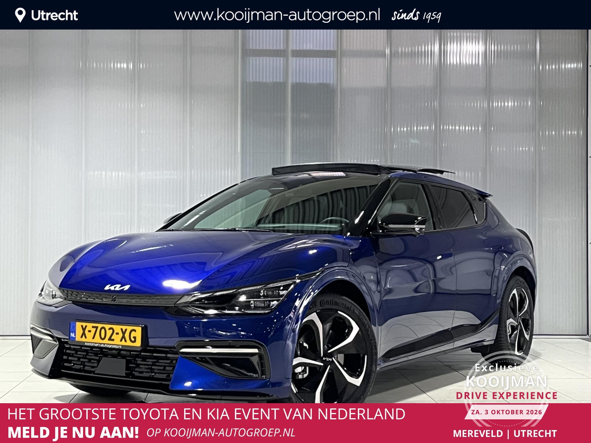 Kia EV6 GT-Line AWD 77.4 kWh 325PK, 360° Camera, Stoel en S