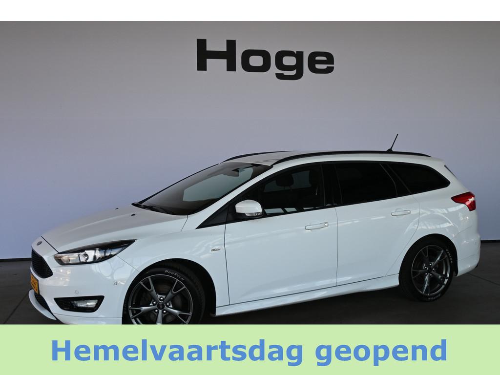 Ford FOCUS Wagon 1.5 ST-Line Clima Navigatie Cruise Control, 4 cilinders, Wit, Origineel Nederlands, Handgeschakeld