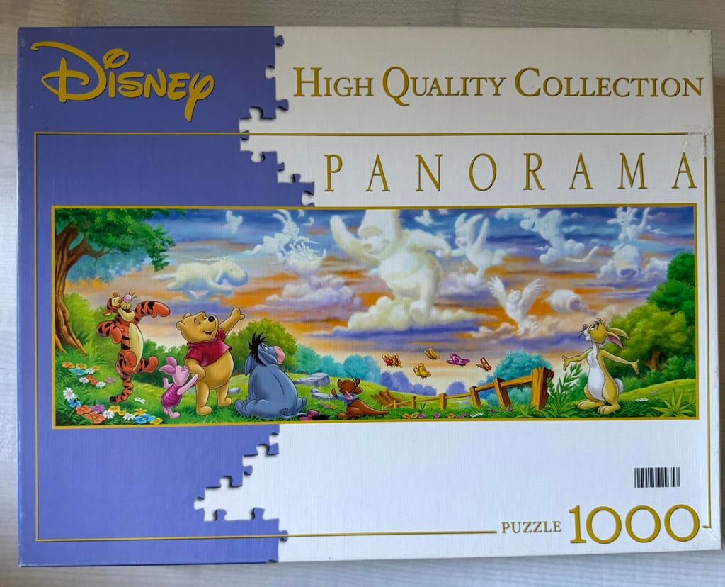 Disney winnie the pooh panorama puzzel 1000, Ophalen of Verzenden, 500 t/m 1500 stukjes, Zo goed als nieuw