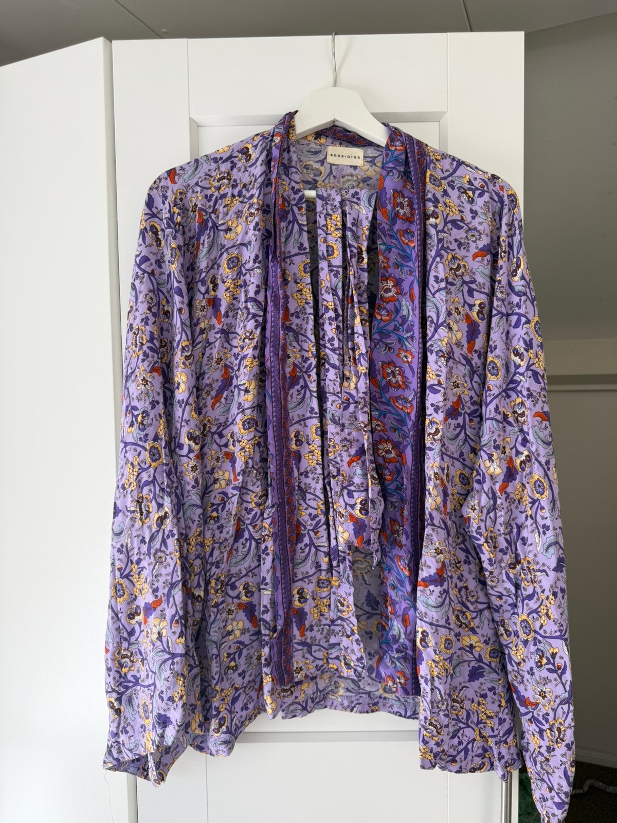 Anna + Nina Kimono met ceintuur - One Size, Ophalen of Verzenden, Zo goed als nieuw, Maat 38/40 (M), Paars