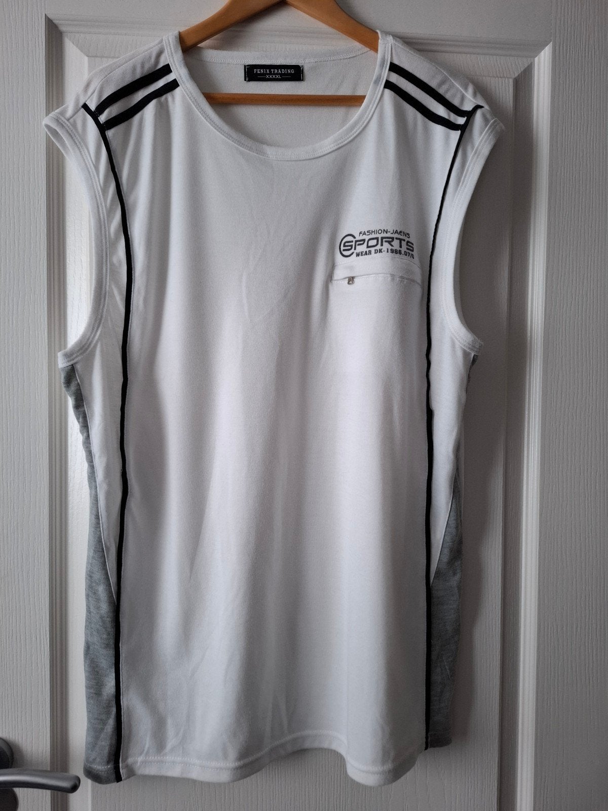 Fenix Trading Mouwloos Sportshirt - Maat XXXXL, Wit, Fenix Trading, Shirt, Nieuw