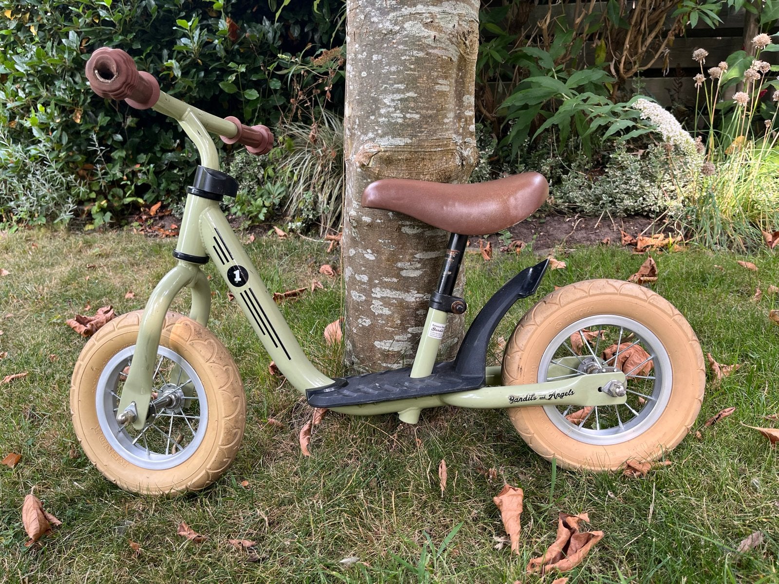 Stoere loopfiets Bandits and Angels voor de allerkleinsten, Ophalen, Gebruikt, Minder dan 16 inch